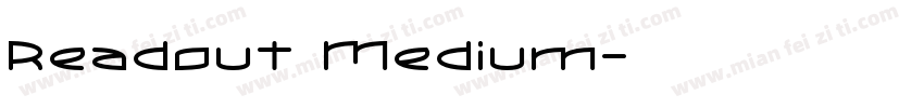 Readout Medium字体转换